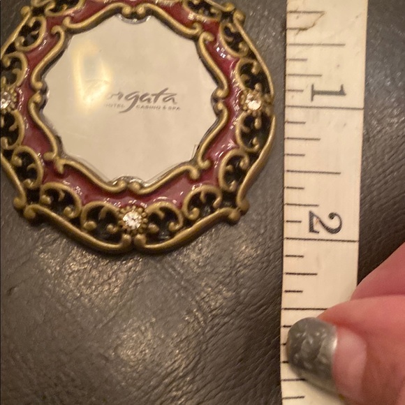 Jay Strongwater Red and Gold Ornate Picture Frame - Picture 5 of 5